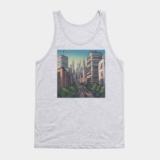 city ​​portrait Tank Top